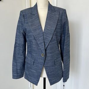 Tommy Hilfiger blue/white blazer. Traditional. Size 8. NEVER WORN with tags.